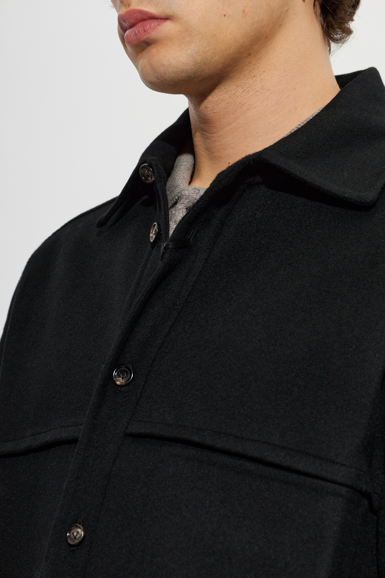Black Wool shirt Bottega Veneta - Vitkac AS